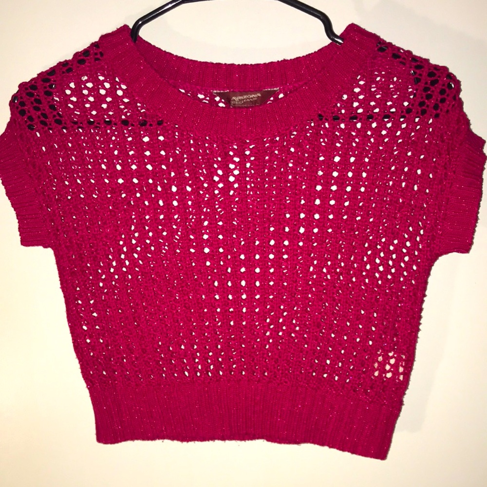 Arizona fuchsia crochet sweater ~ Girl’s sz 8